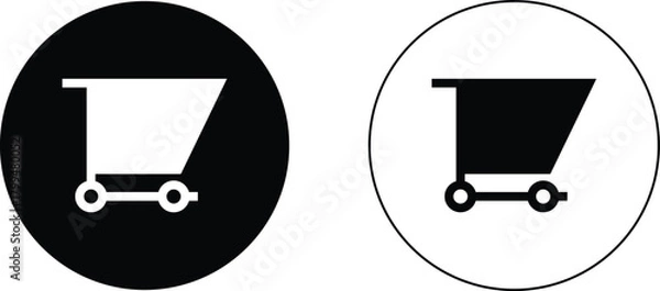 Obraz UI Icon: Cart Symbol (Flat Design)