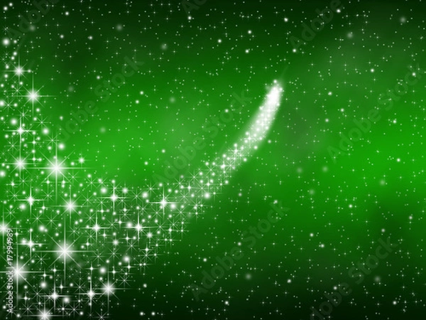 Obraz green-star-dust