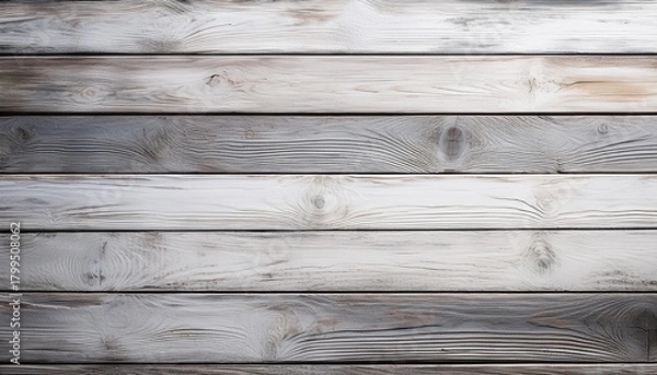 Obraz Horizontal Rustic Gray And White Wooden Planks As Neutral Background