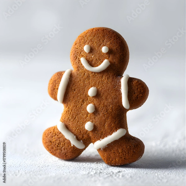 Obraz Gingerbread Man with Icing Decoration 