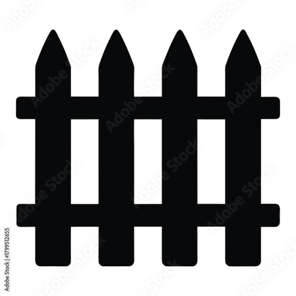 Obraz fence vector icon
