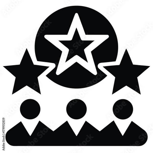 Obraz client review   rating  stars  vector icon