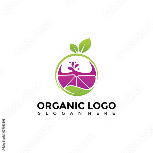 Fototapeta Organic Logo Template. Vector Illustrator Eps. 10