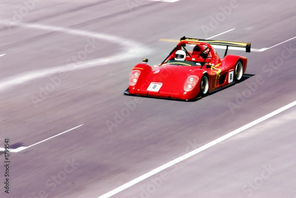 Fototapeta red racing car