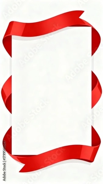 Obraz A white rectangular 