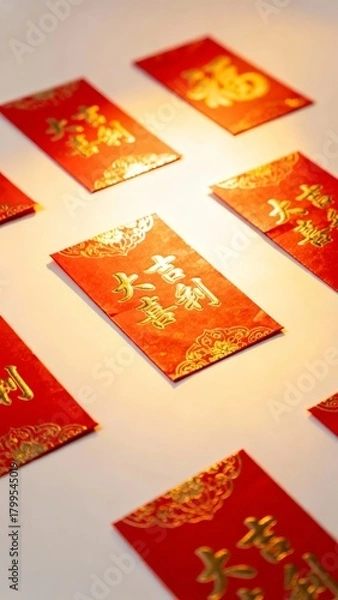 Obraz Red envelopes with g