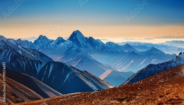 Obraz Abstract Mountain Range Illustration