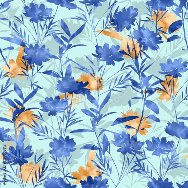 Obraz Abstract colored paper. Colored paint stains isolated on white background