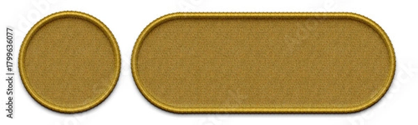 Obraz Embroidery Shapes for background	