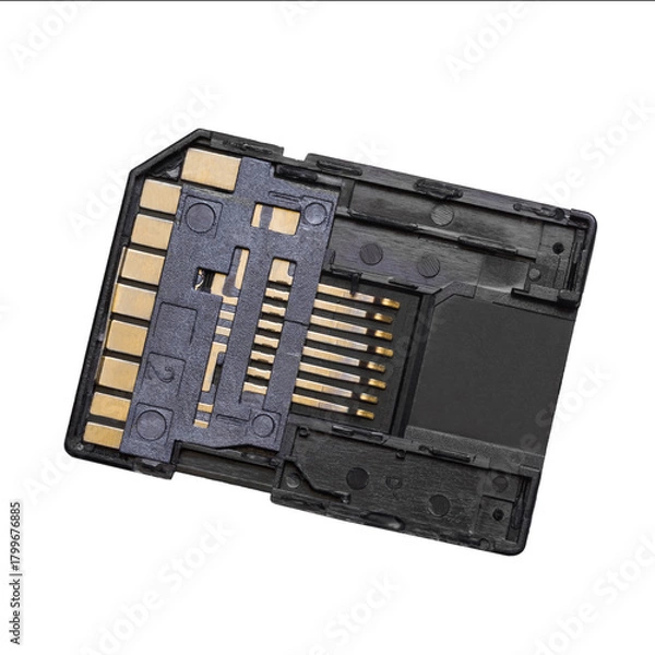 Obraz Internal structure of microSD adapter