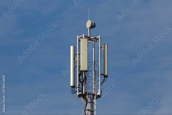 Obraz Cell tower with antennas