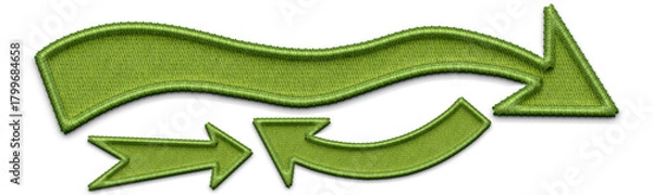 Obraz Embroidery Shapes for background	