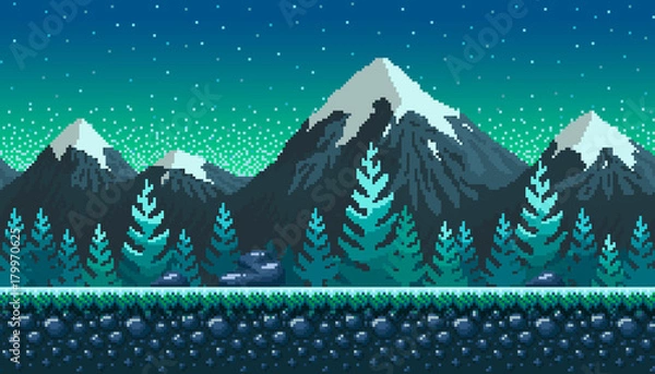 Obraz Bezszwowe tło pikseli.