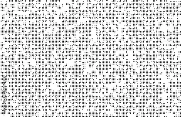 Obraz Pixels texture. Pixel Abstract Mosaic Gradient Design Background. Monochromatic Abstract Background Isolated on white. Vector Illustration.