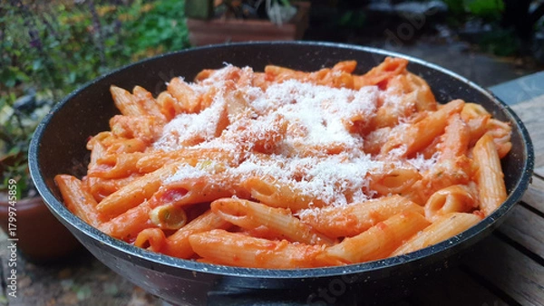 Fototapeta nudelpfanne