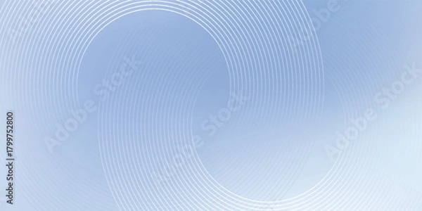 Fototapeta Abstract blue modern background with circle elements. Digital technology concept.