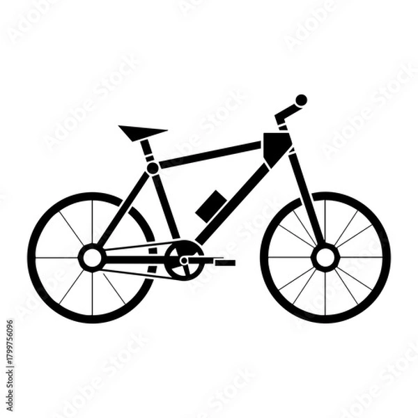 Obraz Electric bicycle isolated on, an ecofriendly transportation and modern urban mobility solution