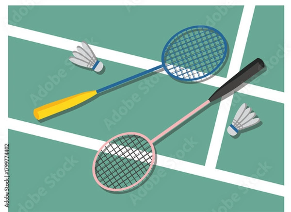Obraz badminton tools