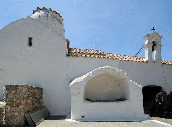 Obraz Église Saint-Michel Archange du village abandonné d'Aradaina près d'Anopoli dans les Sfakia en Crète