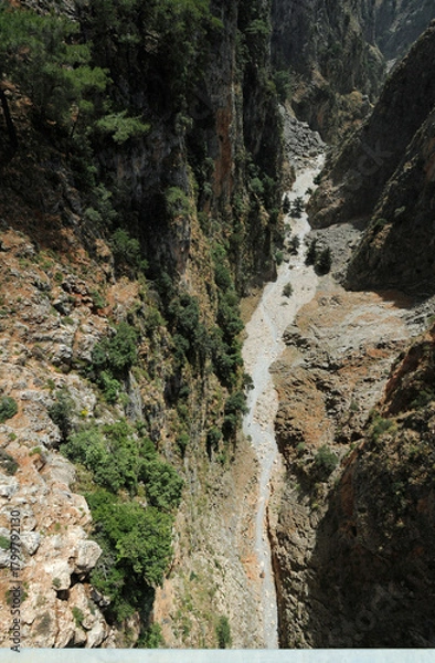 Obraz Les gorges d'Aradaina près d'Anopoli dans les Sfakia en Crète