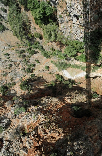 Fototapeta Les gorges d'Aradaina près d'Anopoli dans les Sfakia en Crète