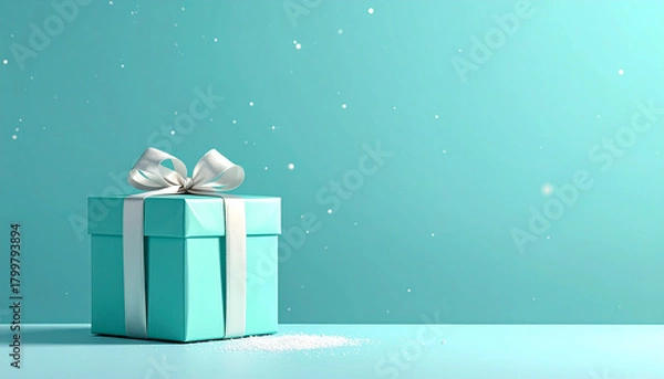 Obraz A Gift Wrapped in Winter Sparkle