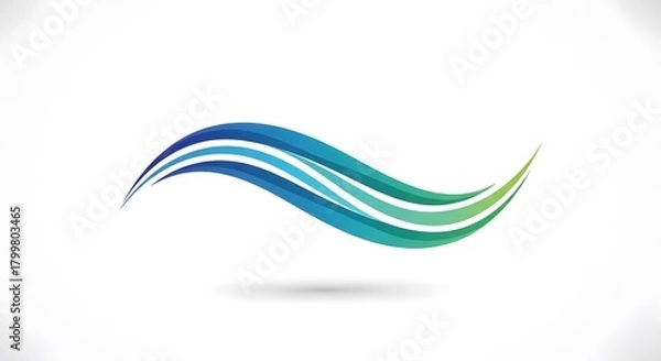 Fototapeta Abstract Wave Logo Design Element