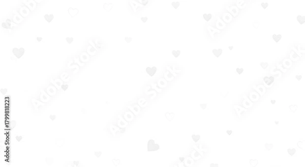Obraz Subtle Heart Pattern on White Background