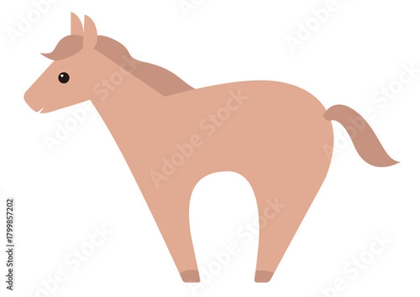 Obraz 午年の馬のイラスト