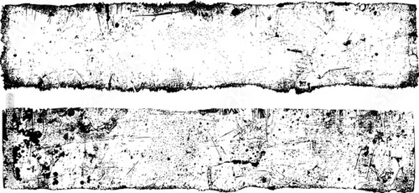 Obraz Set of abstract  grunge scratch  backdrops. Pattern of spots, stains, ink, dots, scuffs. Damaged background. Distressed dirty artistic design element for web, print, social media, frames, banner