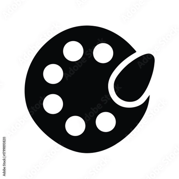 Obraz Icon of Color Palette Graphic