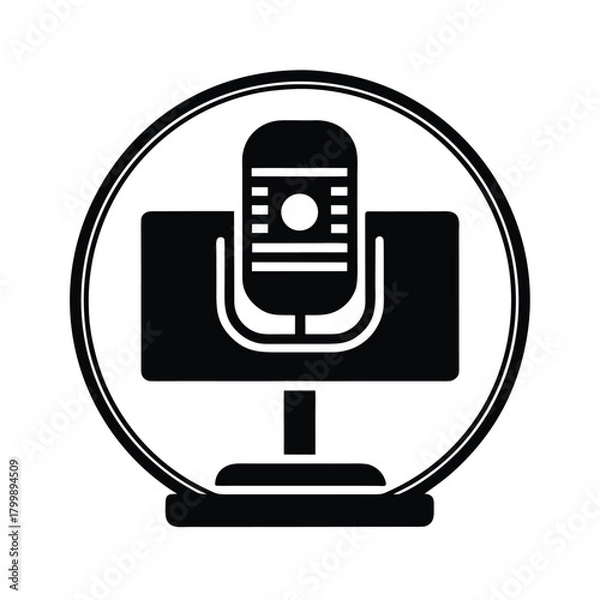 Obraz Icon of Desktop Recording Symbol