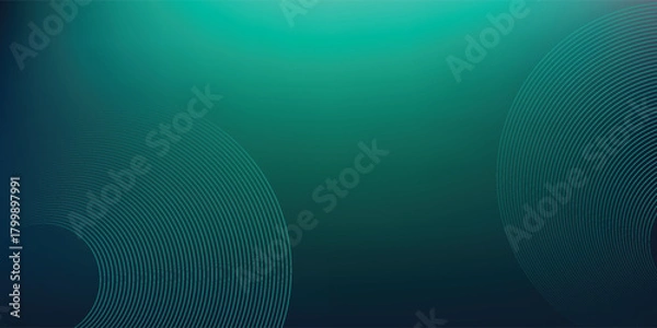 Fototapeta Digital technology speed connect blue green background, cyber nano information, abstract communication, innovation future tech data, internet network connection, Ai big data, line dot illustration