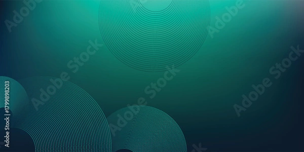 Fototapeta Digital technology speed connect blue green background, cyber nano information, abstract communication, innovation future tech data, internet network connection, Ai big data, line dot illustration