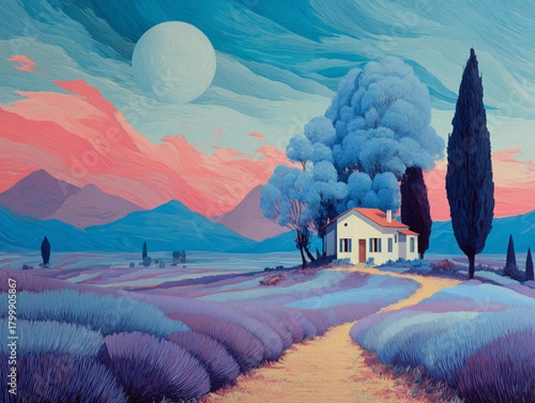 Obraz Lavender Provence Landscape  