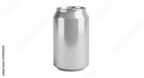 Obraz Can of beverage on black background