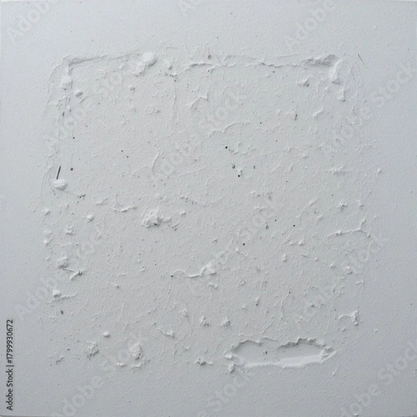 Obraz Abstract Texture Study, White Canvas, Contemporary Art, Minimalist, Studio, Close-Up, Texture Exploration