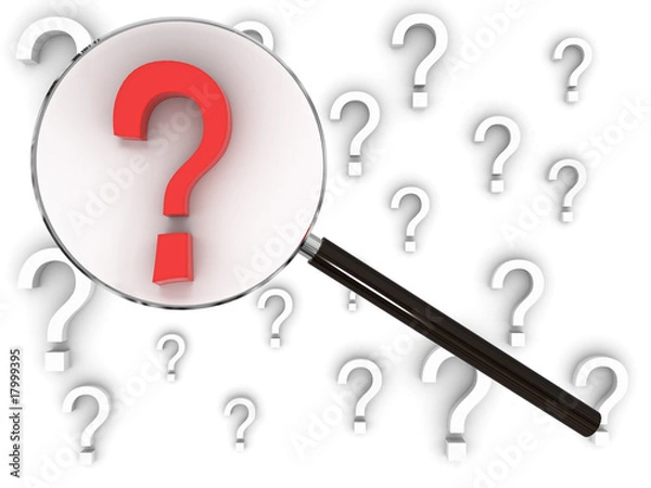 Fototapeta Question mark searching concept