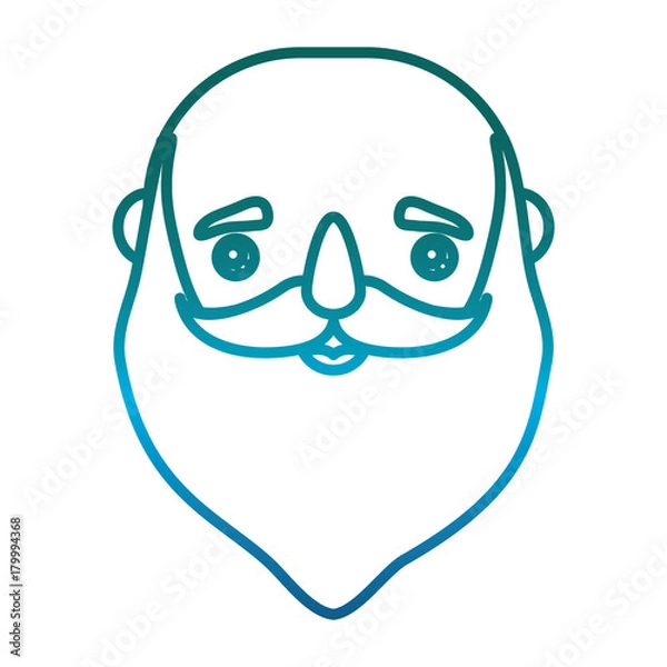 Fototapeta cartoon santa claus icon over white background vector illustration