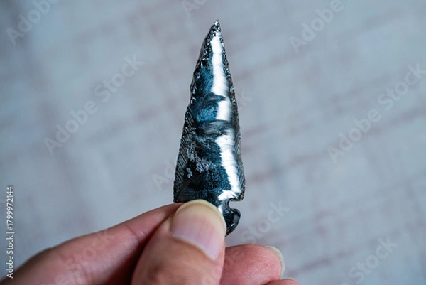 Fototapeta 黒曜石の矢尻