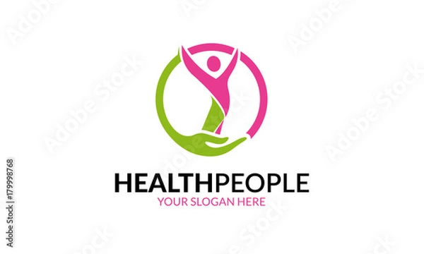 Fototapeta Logo ludzi zdrowia