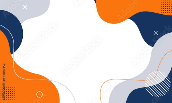 Fototapeta Abstract Fluid Shapes Background with Modern Design.