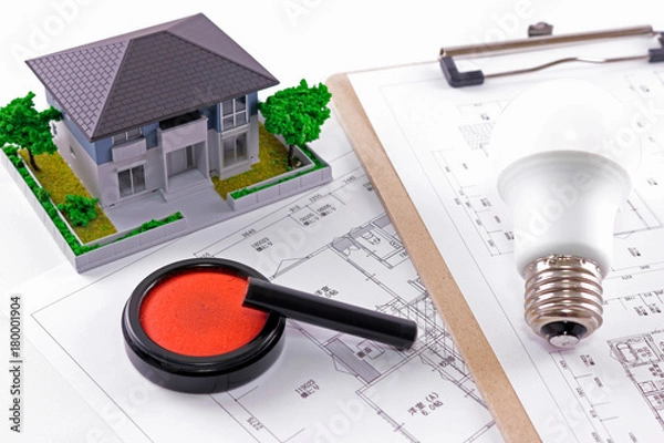 Fototapeta 電気の契約