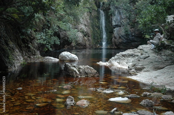 Obraz Waterfall in a pond