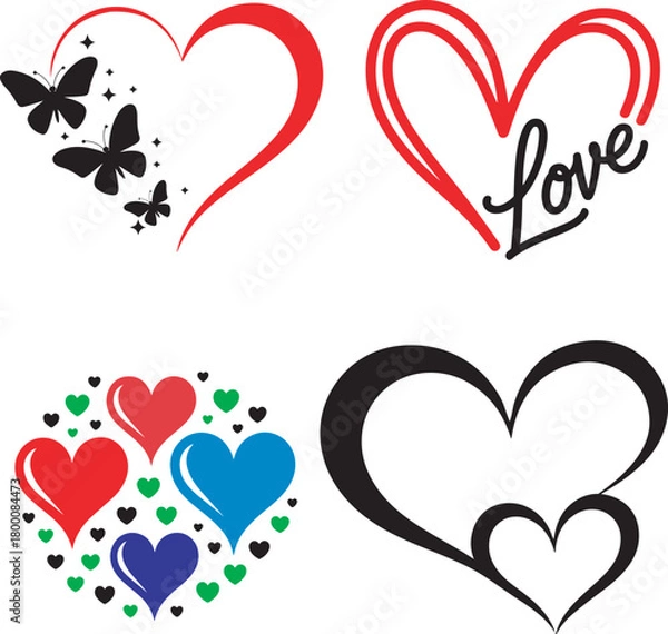 Fototapeta Love icon vector eps file.