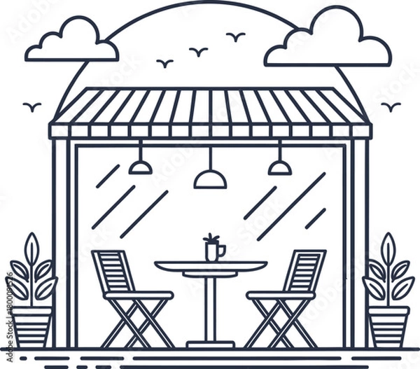 Fototapeta Cartoon vector illustration of a trash bin symbol design for business and recycling paper box drawing