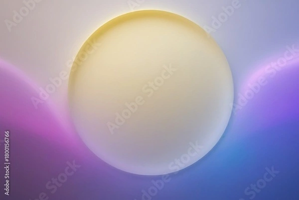 Obraz Aqua Studio Glow Smooth Teal Light Gradient