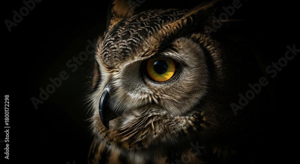 Fototapeta eagle owl portrait