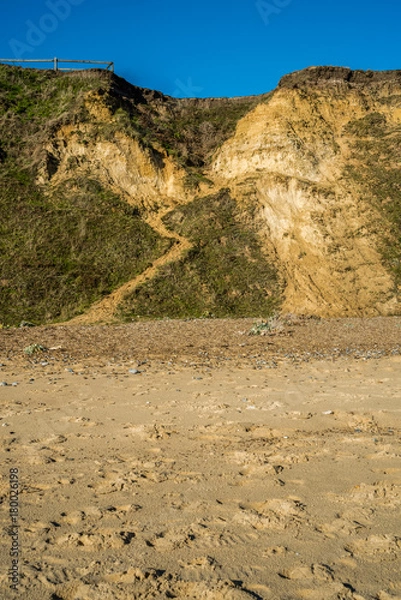 Obraz Footpath lost to erosion.