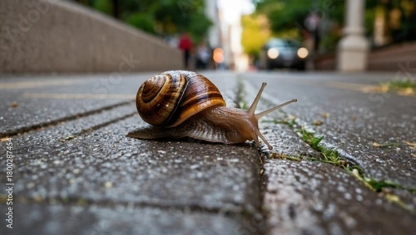 Obraz Snails on the road